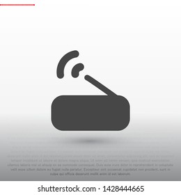 Router Vector icon . Lorem Ipsum Illustration design