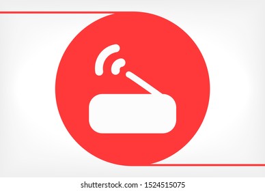 Router Vector icon . Lorem Ipsum Illustration design