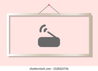 Router Vector icon . Lorem Ipsum Illustration design