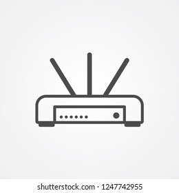 Router vector icon sign symbol