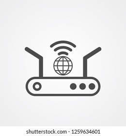 Router vector icon sign symbol