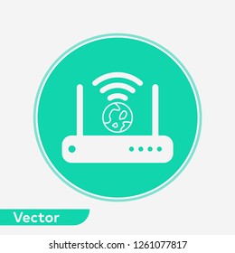 Router vector icon sign symbol
