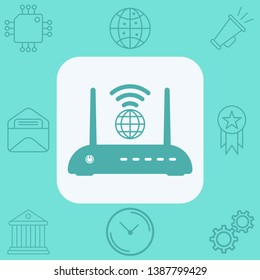 Router vector icon sign symbol