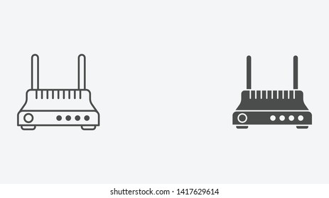 Router vector icon sign symbol