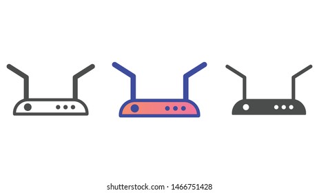 Router vector icon sign symbol