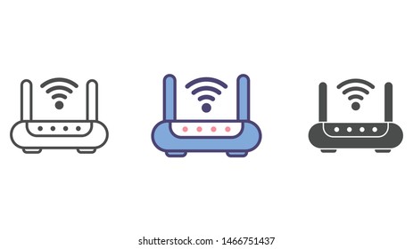 Router vector icon sign symbol