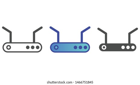 Router vector icon sign symbol