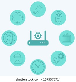 Router vector icon sign symbol
