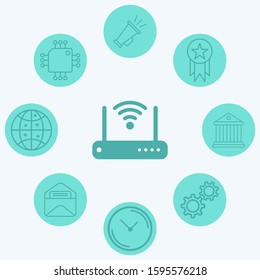 Router vector icon sign symbol