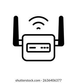 Router vector icon stock illustration