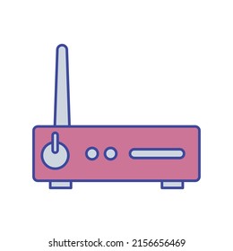 Router Vector icon which is suitable for commercial work and easily modify or edit it


