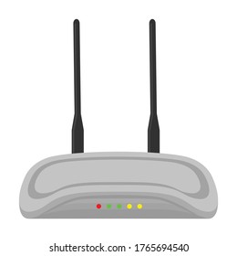 Router vector icon.Cartoon vector icon isolated on white background router.