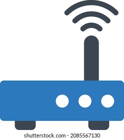router vector illustration isolated on a transparent background. glyph vector icons for concept or web graphics.