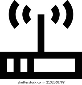 router vector illustration isolated on a transparent background. stroke vector icons for concept or web graphics.
