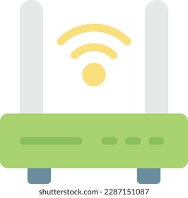 Router-Vektorgrafik auf transparentem Hintergrund. Hochwertige Symbole. Zeilenfarbige Vektorsymbole für Konzept und Grafikdesign. 
