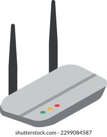 router Vector illustration on a transparent background. Premium quality symbols. Flat icons for concept and graphic design.