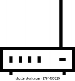 Vektorgrafik-Dünnzeilensymbol 
