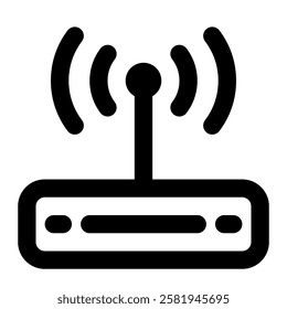 Router WiFi Icon for IT Computer Tech