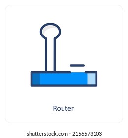 Router And Wifi Icon Concept