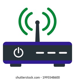 router wifi icon illustration vector graphic