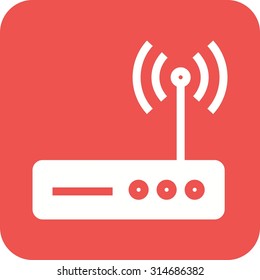 Router, wifi, modem icon vector image.Can also be used for home electronics and appliances. Suitable for mobile apps, web apps and print media.