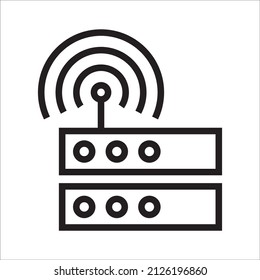 router or wireless icon, best used for banner or application, with simple shape and eps 10 file format