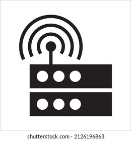 router or wireless icon, best used for banner or application, with simple shape and eps 10 file format