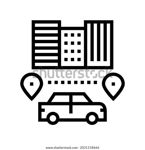 routes driving\
school line icon vector. routes driving school sign. isolated\
contour symbol black\
illustration