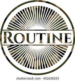 Routine camo emblem