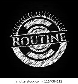  Routine chalk emblem