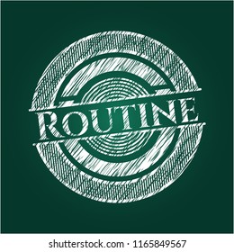 Routine chalk emblem