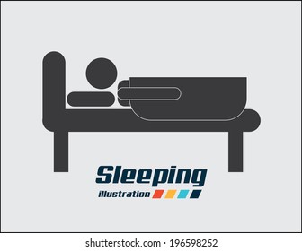 Routine design over white background, vector illustration