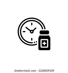 routine drug medicine icon illustration