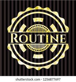 Routine golden badge