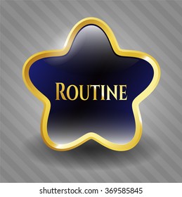 Routine golden emblem