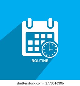 routine icon, Business icon vector