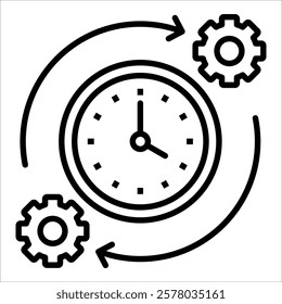 Routine Icon Element For Design