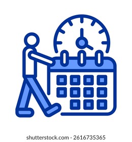 Routine Icon Element For Design