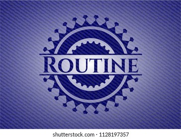 Routine with jean texture