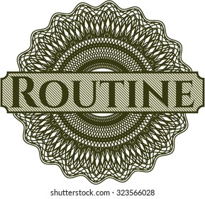Routine money style rosette