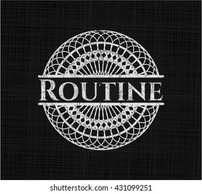 Routine on blackboard