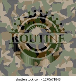 Routine on camo pattern