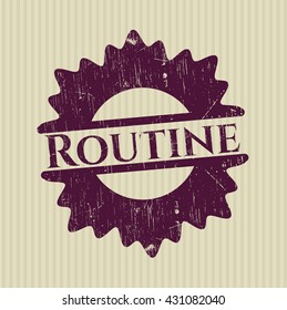 Routine rubber grunge seal