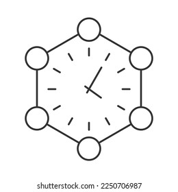 Routine vector icon. Line sign for mobile concept and web design. Symbol, logo illustration. Vector graphics