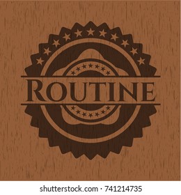 Routine wood signboards