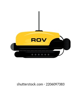 ROV - Remotely Operated Vehicle vector Illustration