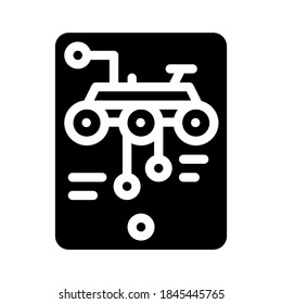portador de iconos glifo de características del cursor. signo de las características del cursor. símbolo de contorno aislado ilustración negra