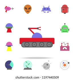 rover colored icon. Colored Space icons universal set for web and mobile