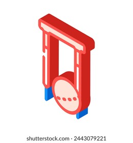 rover croquet game isometric icon vector. rover croquet game sign. isolated symbol illustration
