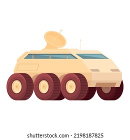 Rover Icon Cartoon Vector. Space Planet. Base Mars